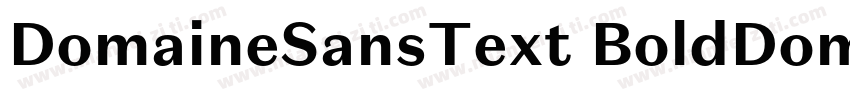 DomaineSansText BoldDomaine Sans T字体转换